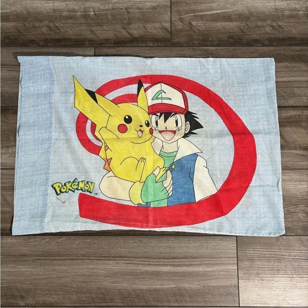 Lot Vintage 1995-1998  Pokemon Kids Teen Bedding Items Sheets Pillowcase